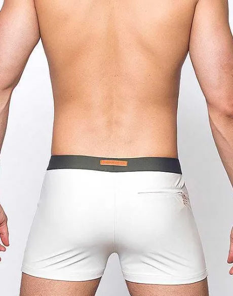 Hot V65 Swim Trunks-Kombu Green/Moonbeam Swimwear