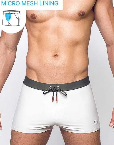Hot V65 Swim Trunks-Kombu Green/Moonbeam Swimwear