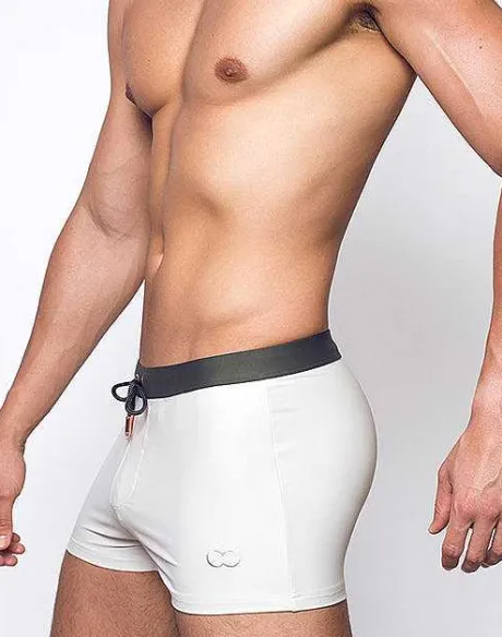 Hot V65 Swim Trunks-Kombu Green/Moonbeam Swimwear